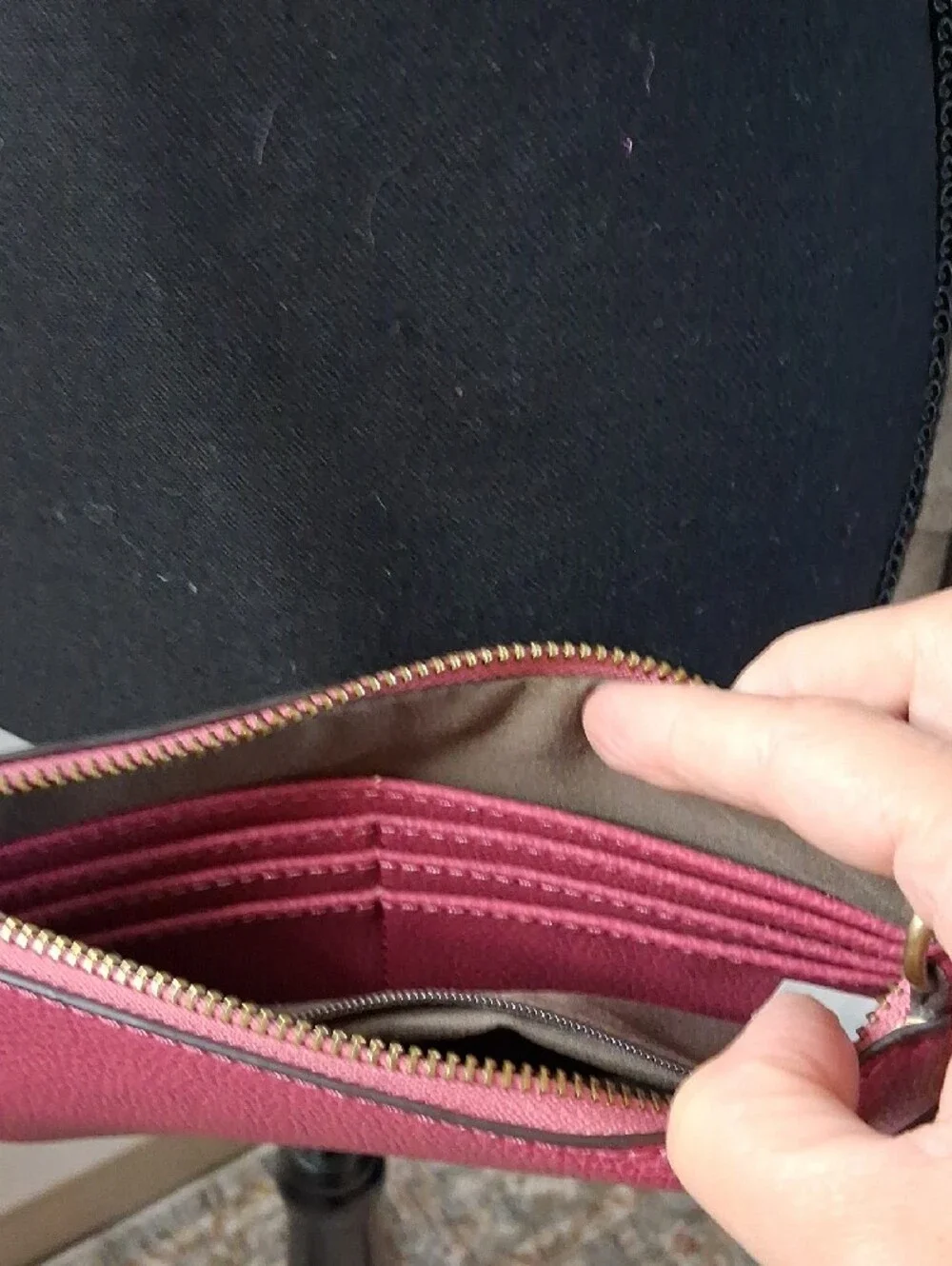 Joy Susan Mini Vegan Leathern crossbody Wristlet